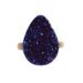 Blue Druzy Ring, Fashion Ring, Sparkly Cocktail Ring