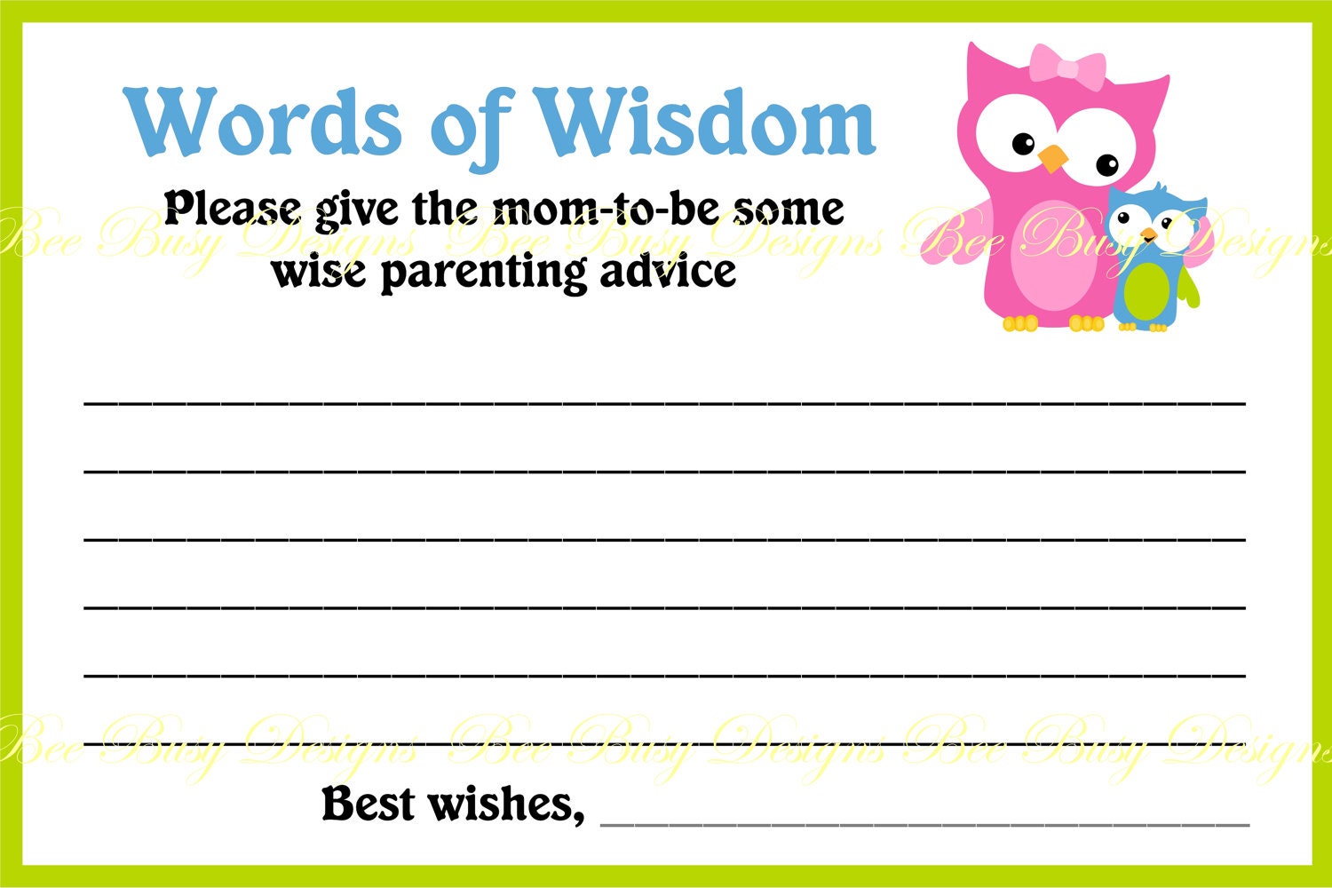 Owl Words