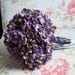 Lavender and Gray Hydrangea Wedding Bouquet