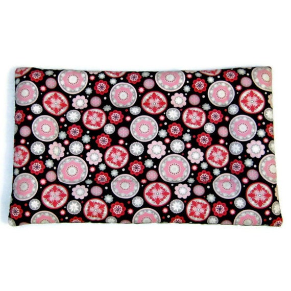 Extra Small Dog Bed Fun Pink Medallion Corduroy crate dog mat XS  22" X 13"