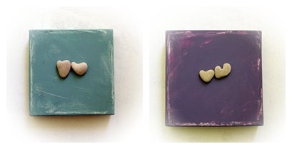 SALE - Wedding gift ooak - 2 canvases