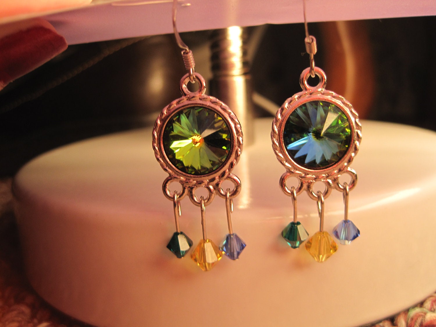 Swarovski Crystal Dangle Earrings
