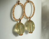 Oro Verde Lemon Quartz Earrings in Gold