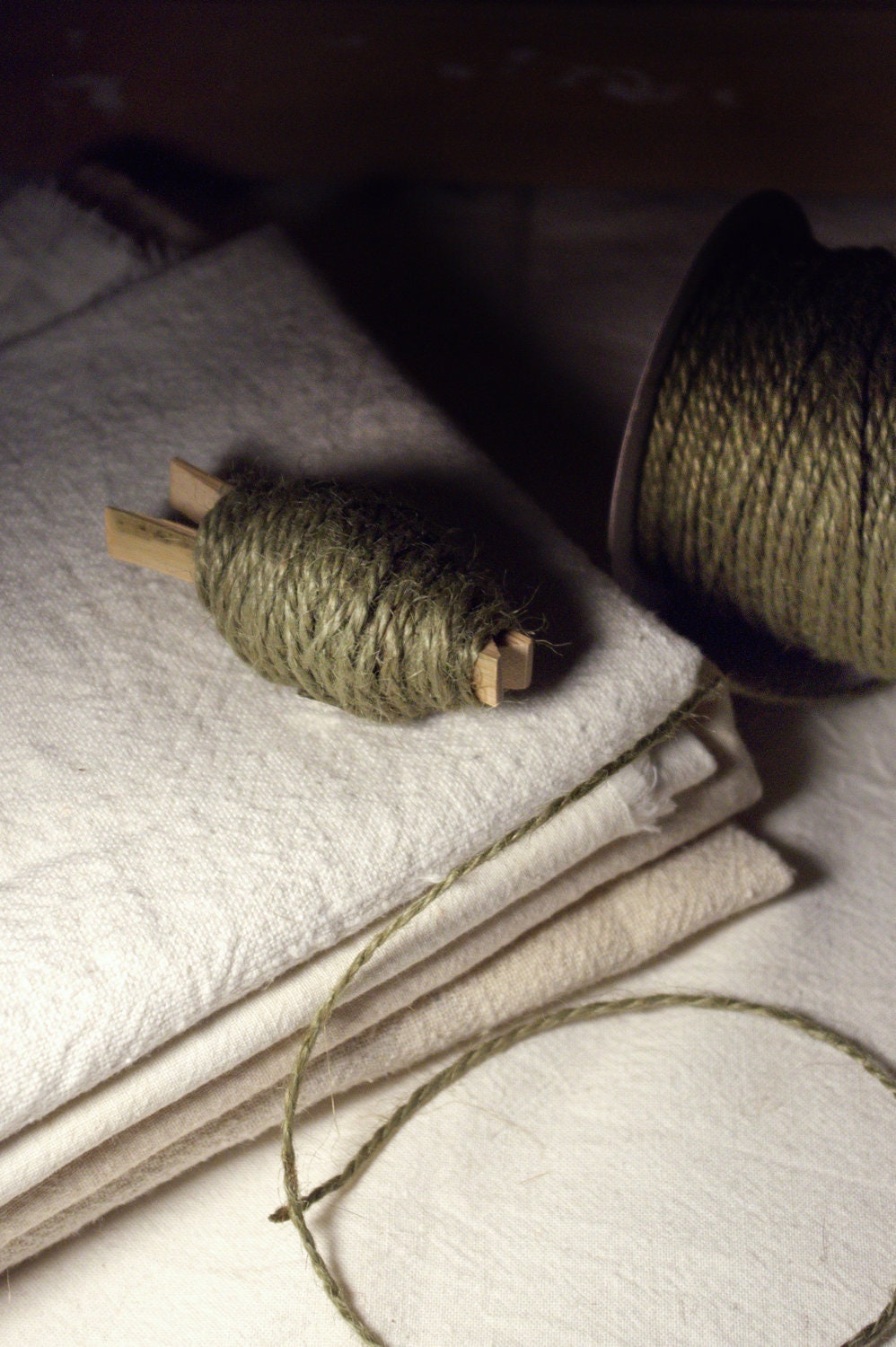 Jute twine (moss green) 10 yards