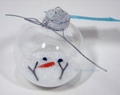 Melted Snowman Christmas Ornament and Poem