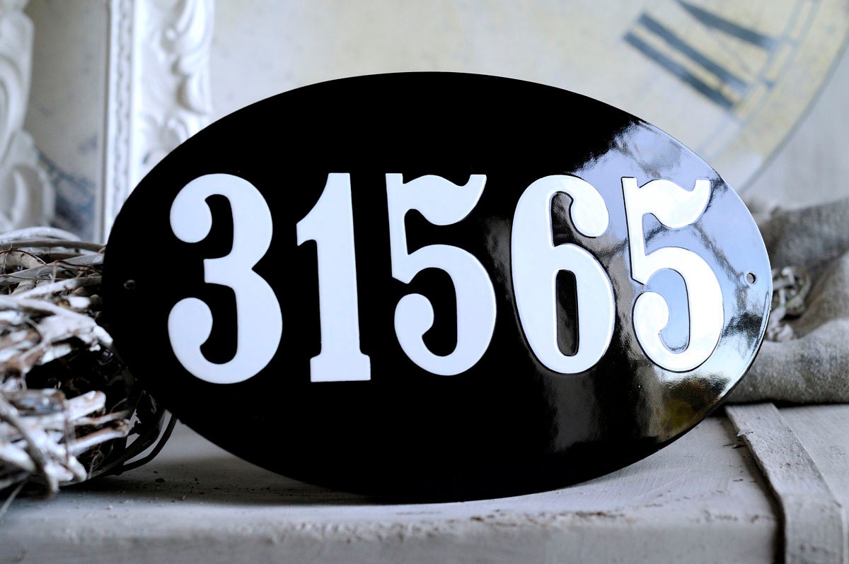 House Number Plaque 6.3" X 10.6"
