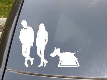 The Doctor and Friends Car Sticker set of 3
