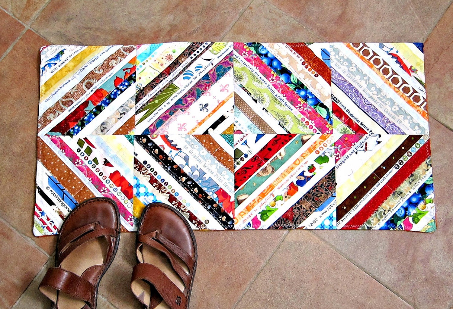 Upcycled Selvage Bath Mat Rug
