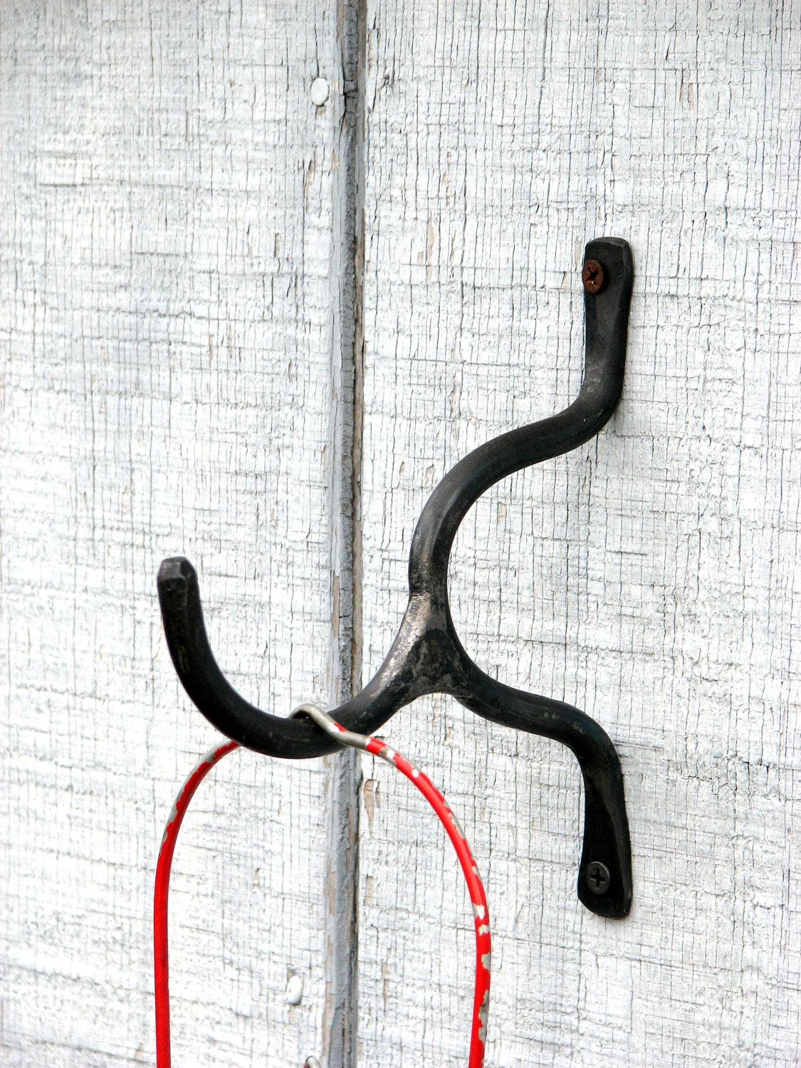 Hand Forged Iron Plant, Lantern or Wind Chime Hook by VinTin