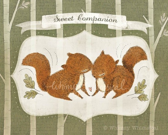 Sweet Companion - Mr and Mrs Squirrel