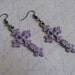 Lavender cross earrings goth lolita pastel