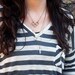 Brass Square & Quartz Necklace