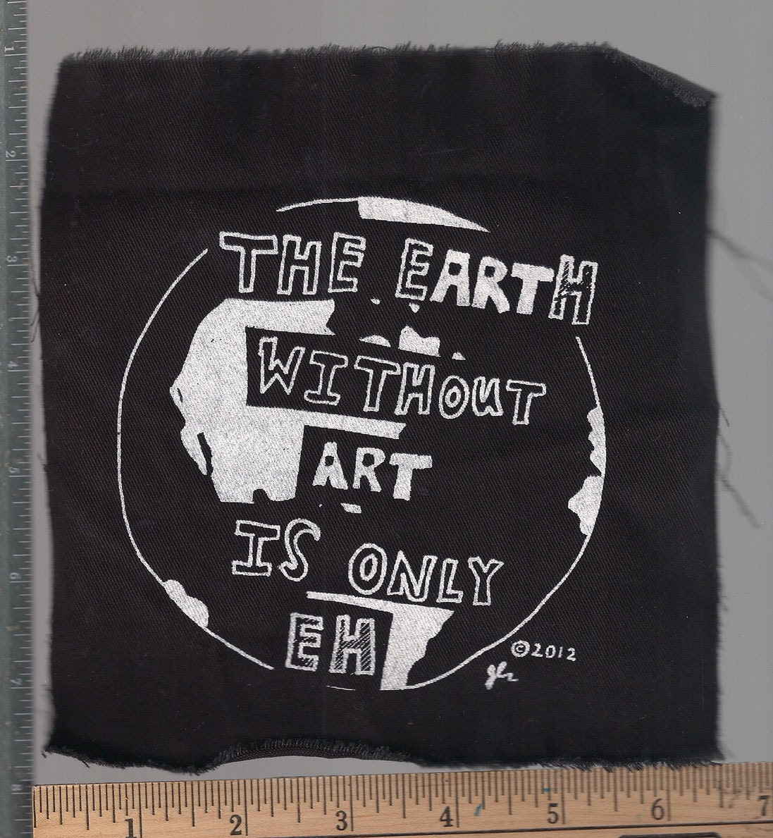Art earth humor punk patch