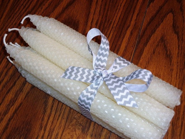 White beeswax Candles
