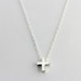 Baby Cross Necklace- Silver