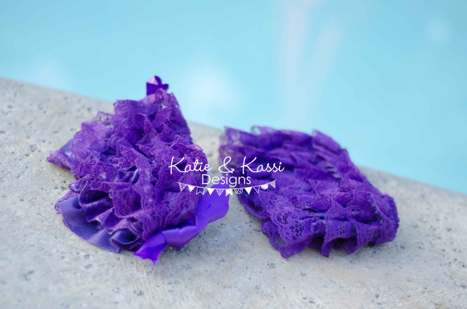 Ruffle Baby Girl Bikini READY TO SHIP (18 months -2t) Vintage Purple