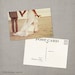 Wedding Thank You Card Vintage Postcard - the "Claire"