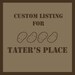 Custom listing for Kayla Read