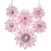 Pink Necklace - Bib Necklace, Pink Flower Necklace, Fancy Necklace, Bridesmaid Necklace, Fashion Jewelry