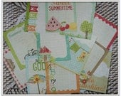 vintage inspired 100 DAYS OF SUMMER journal cards Simple Stories set of 12 for card making, scrapbooking, paper crafts