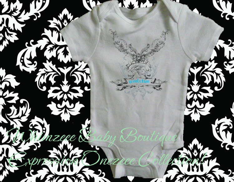 Baby Onesie-Urban Revolution White Onezeee Bodysuit - (You pick the size)-Baby Shower Gift-Baby Git