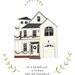 RESERVED for Wesley Fuller: Custom Illustrated House Portrait