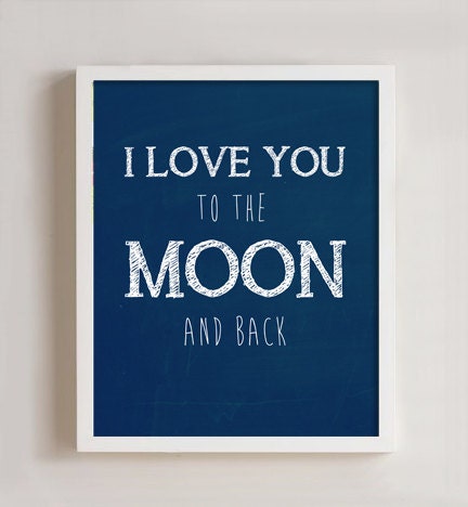 8 x 10 I love you to the moon and back print Il_170x135