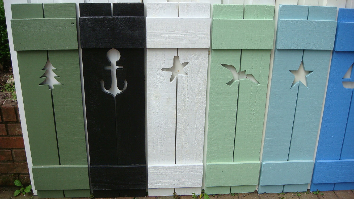 Shutter Exterior Interior Wooden Wood Beach House Shutter Nantucket Turquoise