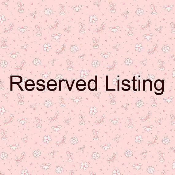 Reserved listing for francisjpo