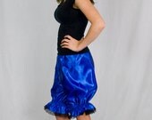 Blue Satin Bloomers