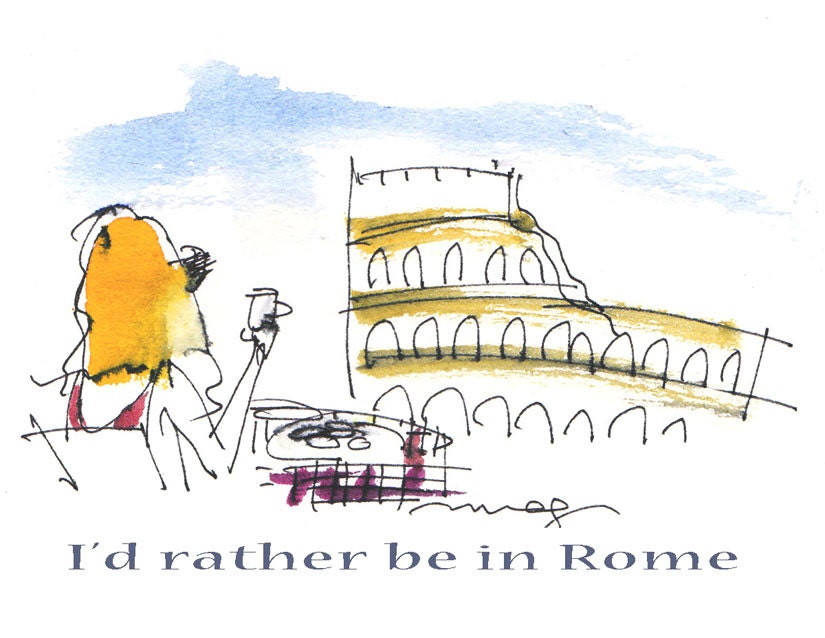 Rather be in Rome Card