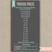 Bridal / Kitchen / Wedding shower invitation - chevron - Printed or DIY