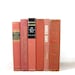Salmon Peach Decorative Books, Vintage Photo Props, Vintage Wedding Decor