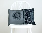 knitted pillow ARUN with screen print
