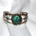 vintage turquoise bracelet Navajo - natural freeform cabochon