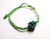 Laughing Buddha Bracelet ( Dark Green / Multi-Green )