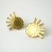 Gold Mirror Sunburst Stud Earrings - Costume Jewelry Laser Cut Acrylic Perspex