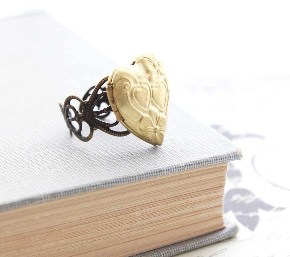 Heart Locket Ring