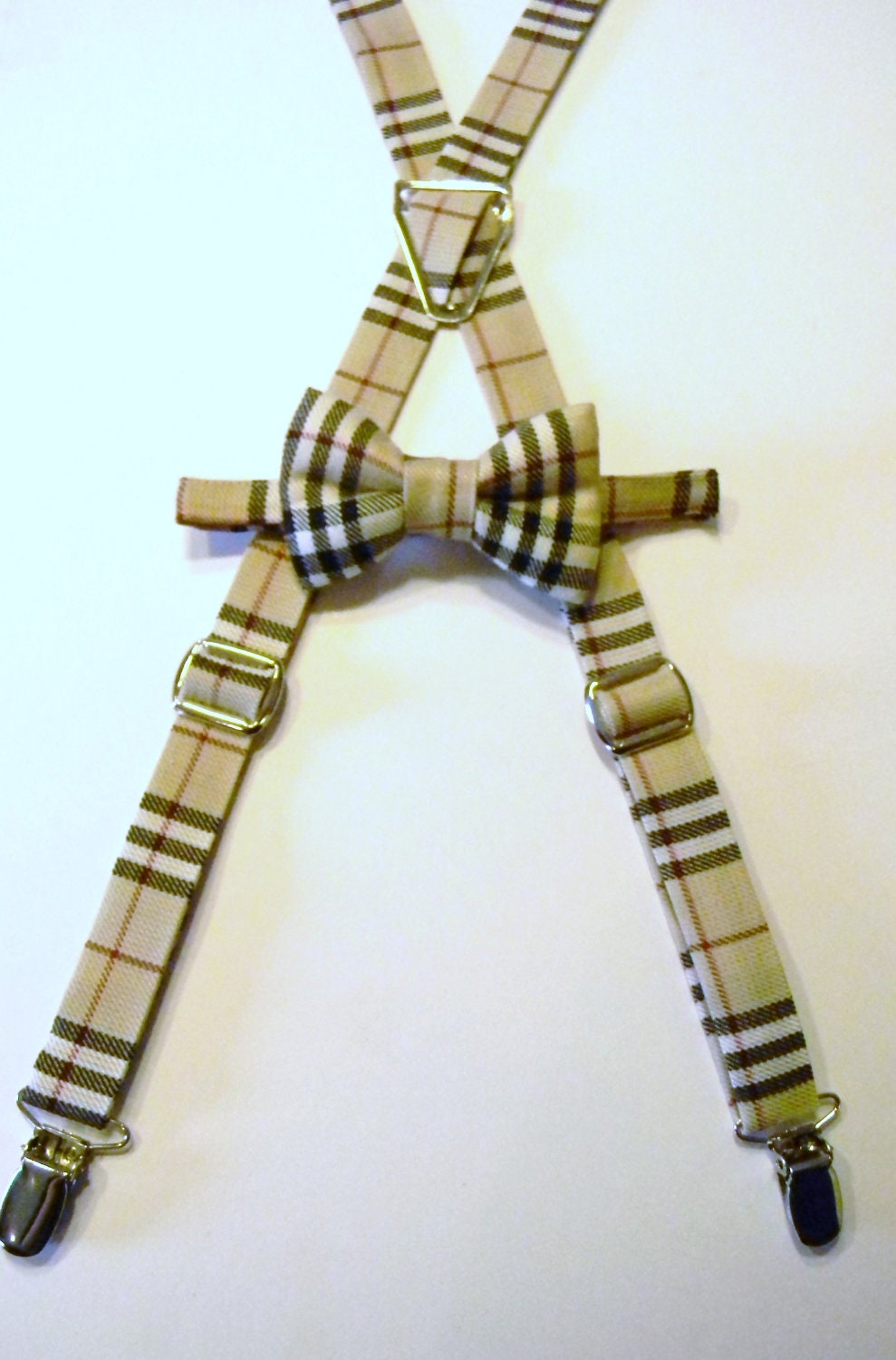 burberry bow tie and suspenders