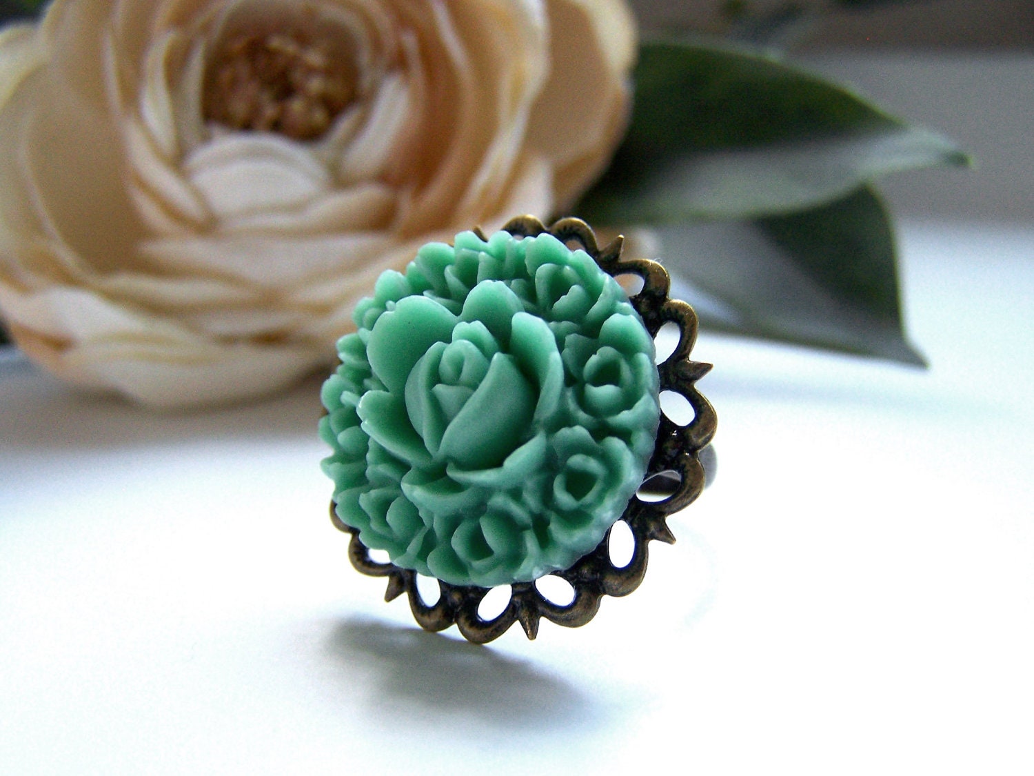 Teal Velma Ring