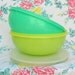 Vintage Tupperware Fix and Mix 26 Cup Bowls Green and Yellow Mixing Bowls Pretty