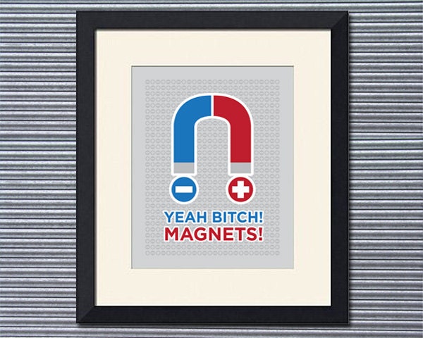 Breaking Bad Inspired Magnets Print, 8x10 inch