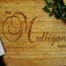 Personalized Cutting Board - Custom Engraved - 11x14 Bamboo - Monogrammed - Personalized Wedding Gift, Anniversary Gift - Housewarming