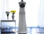 Floor length Ivory Lace Wedding Gown-Ready to wear in size XS-Sample Sale