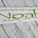Little Boy's Nursery, Art for the Nursery, Sign - "No one will ever know the strength of my LOVE for you..." CUSTOMIZED Name