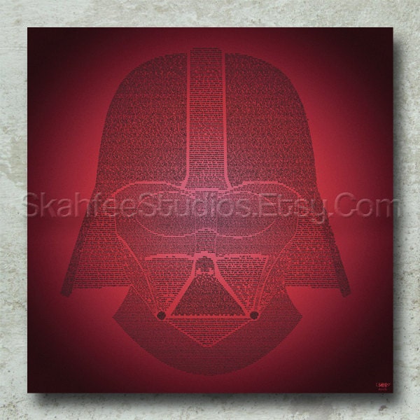 Star Wars Typographical Art Print - Print Only