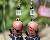 Nick Fury, Director of SHIELD Earrings