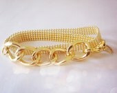 Slink and Link Gold Bracelet
