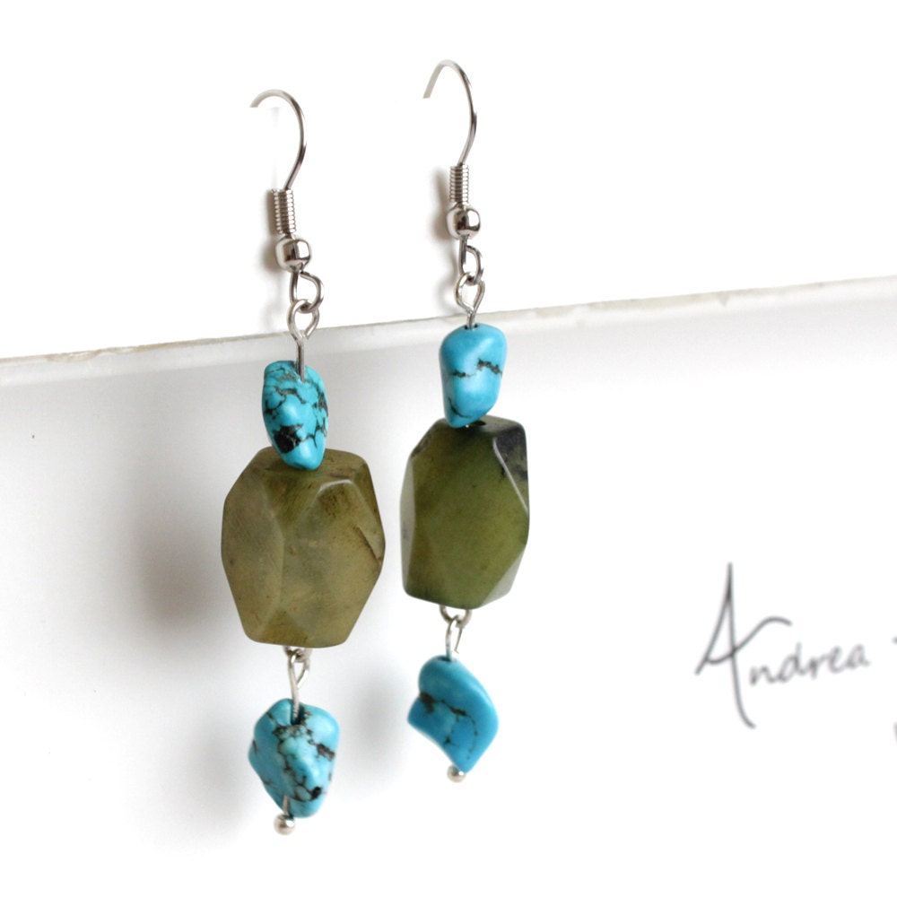 Jade & Turquoise Earrings - Wild Child