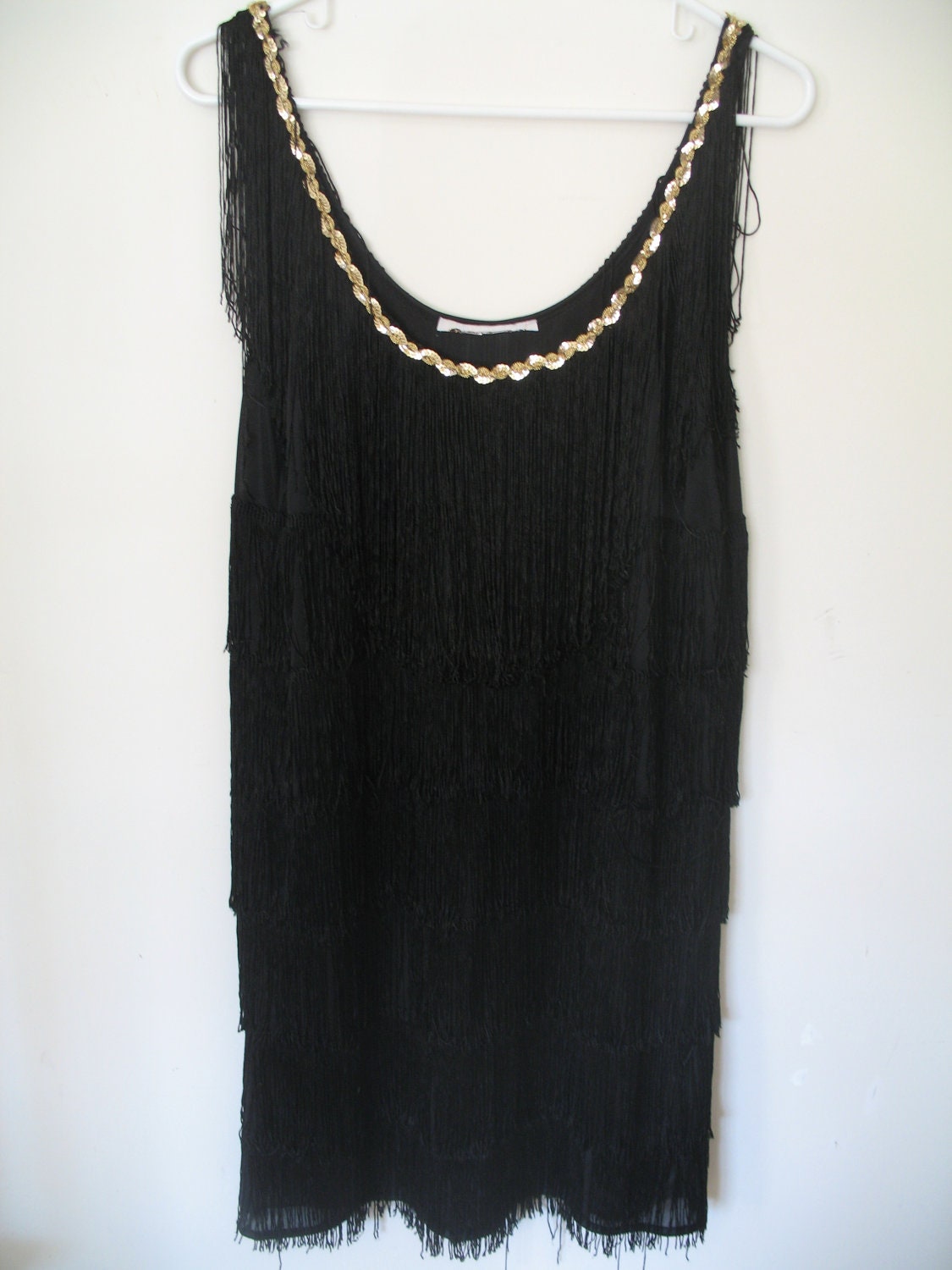 Vintage Adult Halloween Costume-Flapper Dress